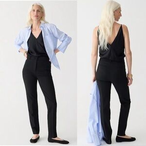 J.Crew black high rise cameron pants Sz 6 classy office professional business